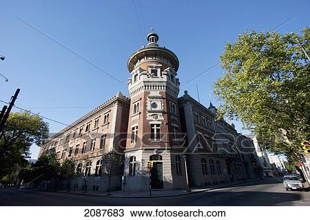 Stock Image - Fire Hall, Montevideo, Uruguay. Fotosearch