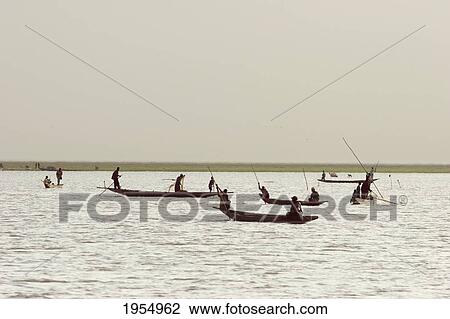 Fishing boats on Lake Debo, Niger River, Mali View Large Photo Image Stock Image - Fishing boats on Lake Debo, Niger River, Mali. Fotosearch