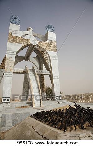 Stock Photo - Flame Of Peace Monument (Memorial To Commemorate The End Of The Tuareg Rebellion), Timbuktu, Mali. Fotosearch
