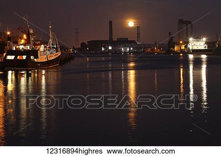 Full moon over Cork city port; Cork City, County Cork, Ireland View Large Photo Image Stock Photograph - Full moon over Cork city port; Cork City, County Cork, Ireland. Fotosearch