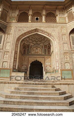 Stock Photo - Ganesh Pole Gate, Amber Fort, Rajasthan, India. Fotosearch