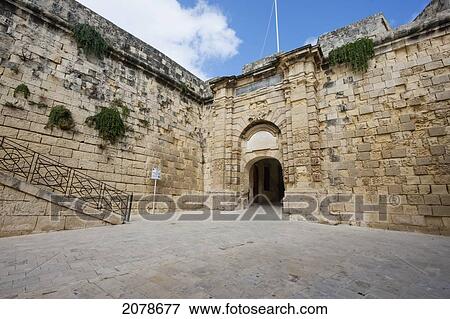 Gate Of Provence (Main Gate), Vittoriosa (Birgu), Malta View Large Photo Image Stock Photo - Gate Of Provence (Main Gate), Vittoriosa (Birgu), Malta. Fotosearch