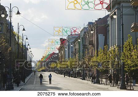 Stock Photography - Gedimino Prospekt, Vilnius, Lithuania. Fotosearch