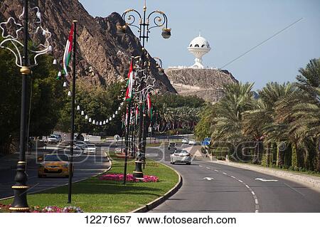 Giant incense burner, seen from the corniche; Mutrah, Muscat, Oman View Large Photo Image Stock Photo - Giant incense burner, seen from the corniche; Mutrah, Muscat, Oman. Fotosearch