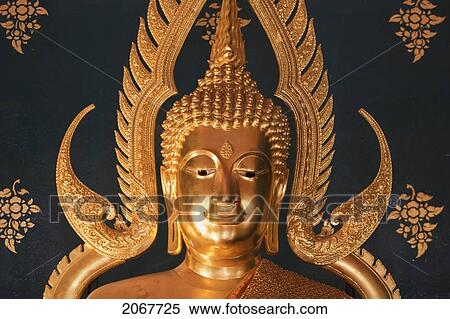 Gilded Buddha Image At The Thai Temple, Bodhgaya, Bihar, India View Large Photo Image Stock Photography - Gilded Buddha Image At The Thai Temple, Bodhgaya, Bihar, India. Fotosearch