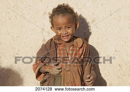Stock Photo - Girl In Tritiva, Antananarivo Province, Madagascar. Fotosearch
