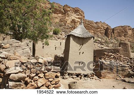 Granaries in Irelli, Bandiagra Escarpment, Mali View Large Photo Image Stock Image - Granaries in Irelli, Bandiagra Escarpment, Mali. Fotosearch