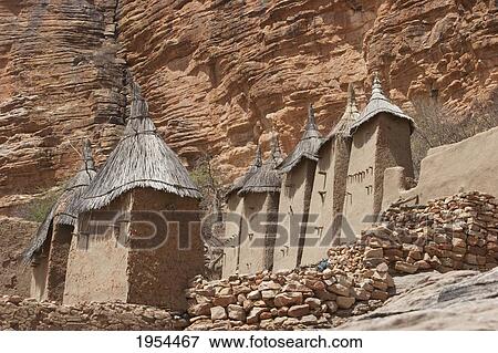 Granaries in Neni, Mali View Large Photo Image Stock Photo - Granaries in Neni, Mali. Fotosearch