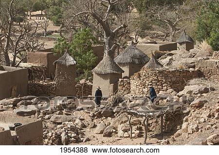 Granaries In Tireli, Mali View Large Photo Image Stock Photo - Granaries In Tireli, Mali. Fotosearch