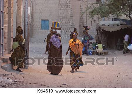 Grand Marche (Market), Timbuktu, Mali View Large Photo Image Stock Photo - Grand Marche (Market), Timbuktu, Mali. Fotosearch