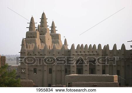 Picture - Grand Mosque At Djenne, Mali. Fotosearch