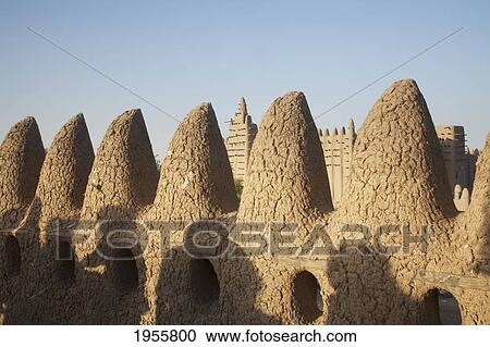 Stock Image - Grand Mosque At Djenne, Mali. Fotosearch