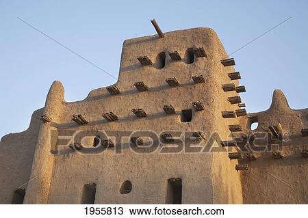 Stock Image - Grand Mosque At Djenne, Mali. Fotosearch