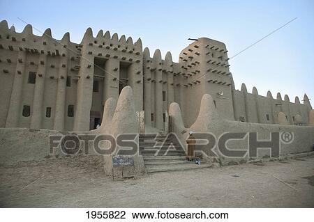 Grand Mosque At Djenne, Mali View Large Photo Image Stock Image - Grand Mosque At Djenne, Mali. Fotosearch