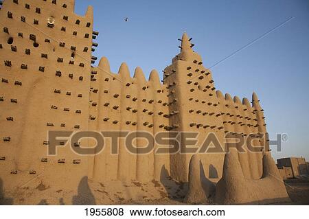 Stock Photo - Grand Mosque At Djenne, Mali. Fotosearch