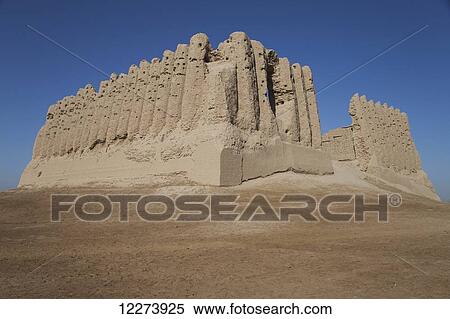 Great Kyz Kala, Merv, near Mary City; Turkmenistan View Large Photo Image Stock Photography - Great Kyz Kala, Merv, near Mary City; Turkmenistan. Fotosearch