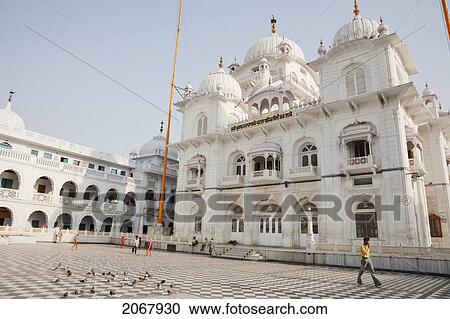 Stock Image - Gurdwara Har Mandir Sahib, Birthplace Of Gorbind Singh In Patna, Bihar, India. Fotosearch