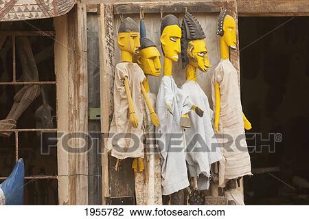 Stock Image - Handicrafts For Sale In Segou, Mali. Fotosearch