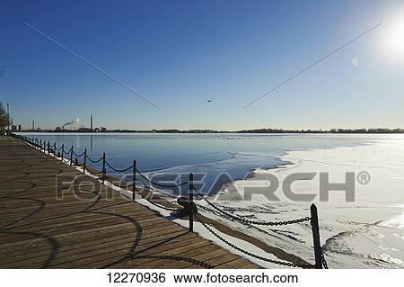 Harbourfront boardwalk in winter; Toronto, Ontario, Canada View Large Photo Image Stock Photograph - Harbourfront boardwalk in winter; Toronto, Ontario, Canada. Fotosearch