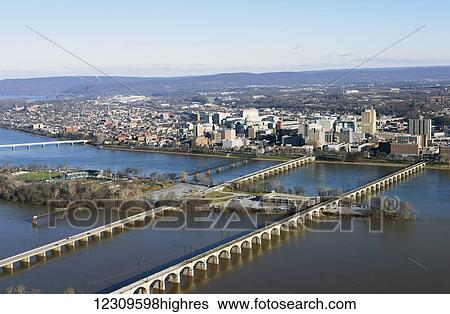 Harrisburg cityscape from the air; Harrisburg, Pennsylvania, United States of America View Large Photo Image Stock Photograph - Harrisburg cityscape from the air; Harrisburg, Pennsylvania, United States of America. Fotosearch