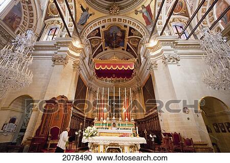 High Altar In St. Marija Cathedral Inside The Citadel, Victoria (Rabat), Gozo Island, Malta View Large Photo Image Stock Image - High Altar In St. Marija Cathedral Inside The Citadel, Victoria (Rabat), Gozo Island, Malta. Fotosearch