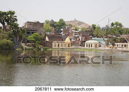 Stock Image - Hindu Temple, Gaya, Bihar, India. Fotosearch