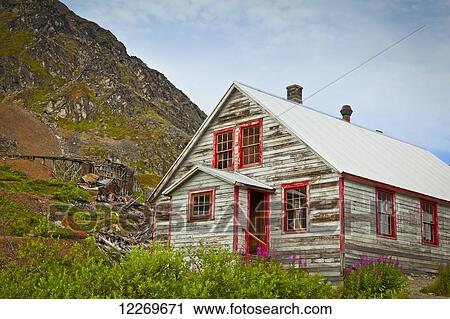 Historic apartment house, Independence Mine State Historic Park, Hatcher Pass, Southcentral, Alaska, Summer. View Large Photo Image Stock Image - Historic apartment house, Independence Mine State Historic Park, Hatcher Pass, Southcentral, Alaska, Summer.. Fotosearch