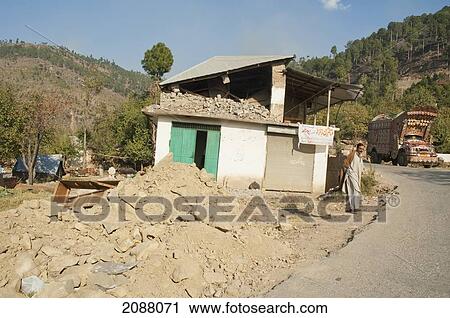 Home Destroyed By The 8 October 2005 Earthquake, Dhirkot, Azad Kashmir, Pakistan View Large Photo Image Stock Image - Home Destroyed By The 8 October 2005 Earthquake, Dhirkot, Azad Kashmir, Pakistan. Fotosearch