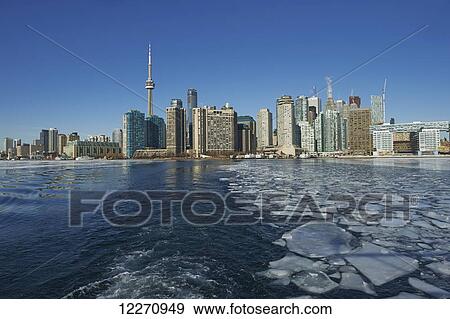 Ice breaking up in harbor waterfront; Toronto, Ontario, Canada View Large Photo Image Stock Photo - Ice breaking up in harbor waterfront; Toronto, Ontario, Canada. Fotosearch