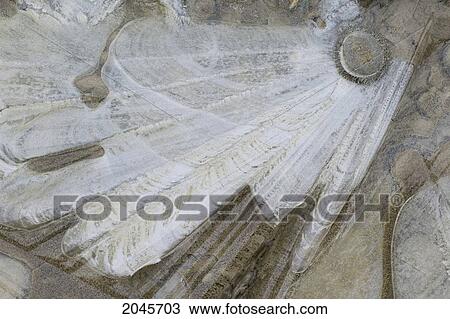 Stock Image - Ice Patterns On Pond, Alberta Canada.. Fotosearch