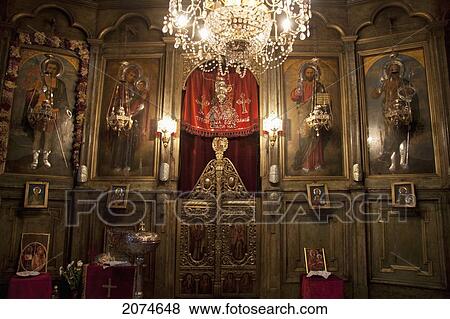 Iconostasis In The Church Of St. Dimitrija, Skopje, Macedonia View Large Photo Image Stock Photo - Iconostasis In The Church Of St. Dimitrija, Skopje, Macedonia. Fotosearch