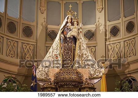 Image Of The Virgen Del Carmen, Patron Saint Of Chile In A Side Chapel At The Metropolitan Cathedral, Santiago, Metropolitan Region, Chile View Large Photo Image Stock Photo - Image Of The Virgen Del Carmen, Patron Saint Of Chile In A Side Chapel At The Metropolitan Cathedral, Santiago, Metropolitan Region, Chile. Fotosearch