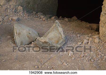 Stock Photo - Inside The Niche Of The Large Buddha, All What Was Left After The 2001 Destruction Of Bamiyan By The Taliban Is A Shell Casing., Bamian Province, Afghanistan. Fotosearch