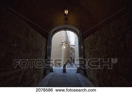 Interior Of Gharreqin Gate, Mdina, Malta View Large Photo Image Stock Photograph - Interior Of Gharreqin Gate, Mdina, Malta. Fotosearch