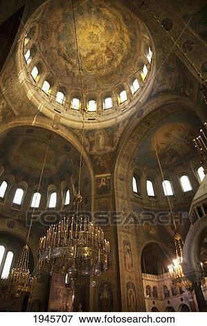 Stock Photo - Interior Of The Alexander Nevsky Cathedral., Sofia, Bulgaria. Fotosearch