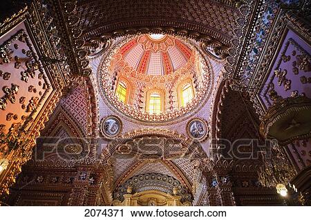Stock Image - Interior Of The Guadalupe Sanctuary, Morelia, Michoac. Fotosearch
