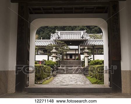 Japanese mountain temple entrance gate; Uji, Kyoto, Japan View Large Photo Image Stock Photo - Japanese mountain temple entrance gate; Uji, Kyoto, Japan. Fotosearch