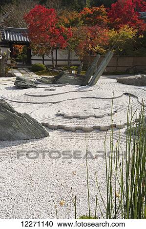 Japanese temple garden in autumn; Kyoto, Japan View Large Photo Image Stock Image - Japanese temple garden in autumn; Kyoto, Japan. Fotosearch