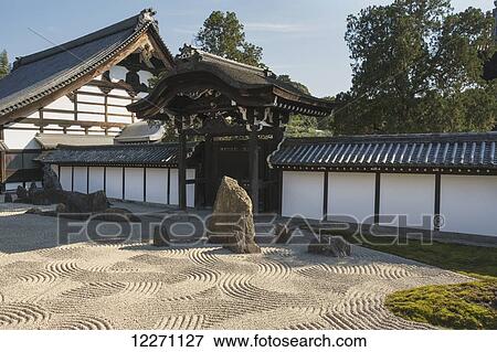 Japanese zen temple garden; Kyoto, Japan View Large Photo Image Stock Photo - Japanese zen temple garden; Kyoto, Japan. Fotosearch