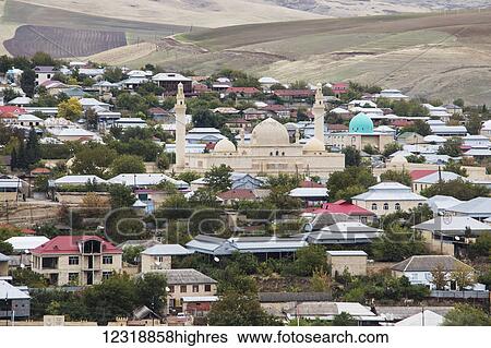 Stock Photograph - Juma Mosque of Shamakhi or Friday Mosque of Shamakhi; Shamakhi, Azerbaijan. Fotosearch