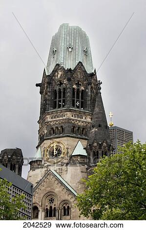 Stock Photo - Kaiser Wilhelm Memorial Church, Berlin, Germany. Fotosearch