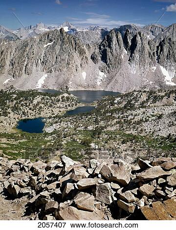 Kearsarge Lakes, Kings Canyon N. P., California View Large Photo Image Stock Photo - Kearsarge Lakes, Kings Canyon N. P., California. Fotosearch