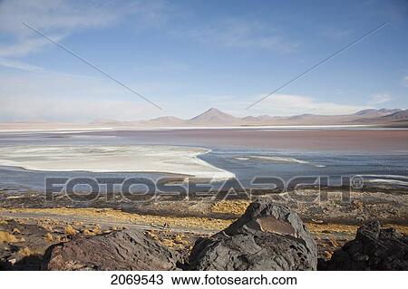 Laguna Colorada, Eduardo Avaroa National Park, Potosi Department, Bolivia View Large Photo Image Stock Image - Laguna Colorada, Eduardo Avaroa National Park, Potosi Department, Bolivia. Fotosearch