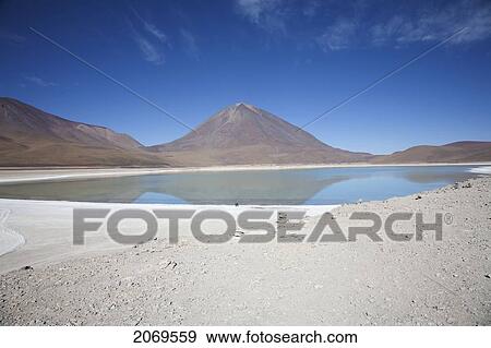Laguna Verde With Licancabur Volcano In The Background, Eduardo Avaroa National Park, Potosi Department, Bolivia View Large Photo Image Stock Photo - Laguna Verde With Licancabur Volcano In The Background, Eduardo Avaroa National Park, Potosi Department, Bolivia. Fotosearch