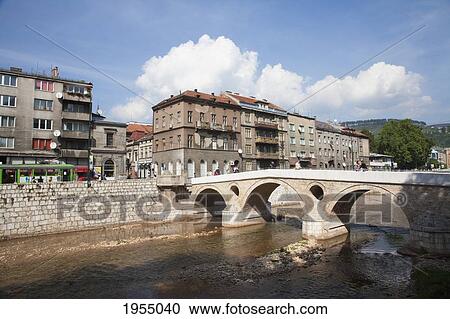 Latin Bridge In Sarajevo, Bosnia And Herzegovina View Large Photo Image Stock Image - Latin Bridge In Sarajevo, Bosnia And Herzegovina. Fotosearch