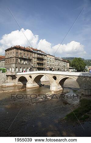 Latin Bridge In Sarajevo, Bosnia And Herzegovina View Large Photo Image Stock Photo - Latin Bridge In Sarajevo, Bosnia And Herzegovina. Fotosearch
