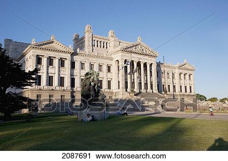 Stock Image - Legislative Palace, Montevideo, Uruguay. Fotosearch