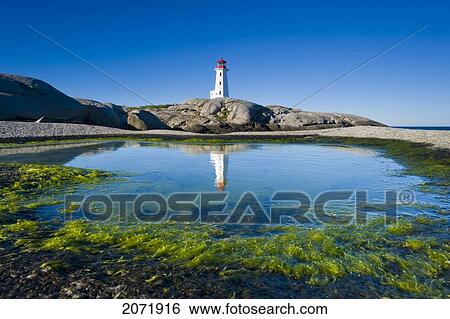 Lighthouse And Tide Pool, Peggy's Cove, Nova Scotia View Large Photo Image Stock Photograph - Lighthouse And Tide Pool, Peggy's Cove, Nova Scotia. Fotosearch