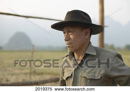Local Man, Laos View Large Photo Image Stock Photography - Local Man, Laos. Fotosearch