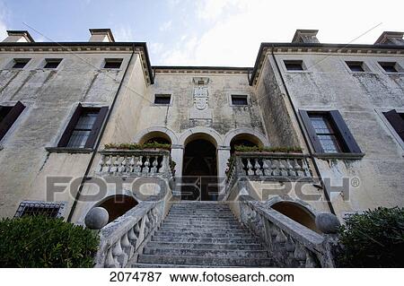 Stock Photo - Loggia Of The Villa Godi Malinverni By Andrea Palladio, Lonedo Di Lugo, Italy. Fotosearch